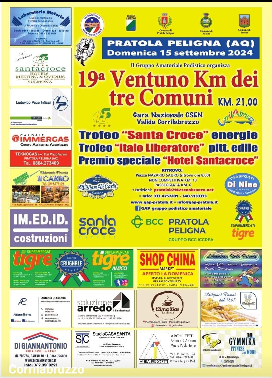 volantino 21 dei tre comuni